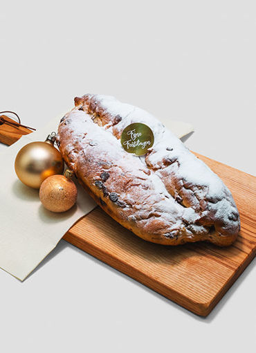 Afbeelding van Kerststol groot met spijs